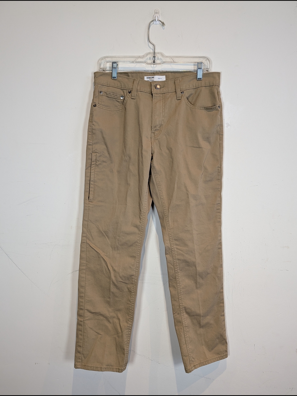 Signature by Levi Strauss Tan Athletic Pants, Size 30